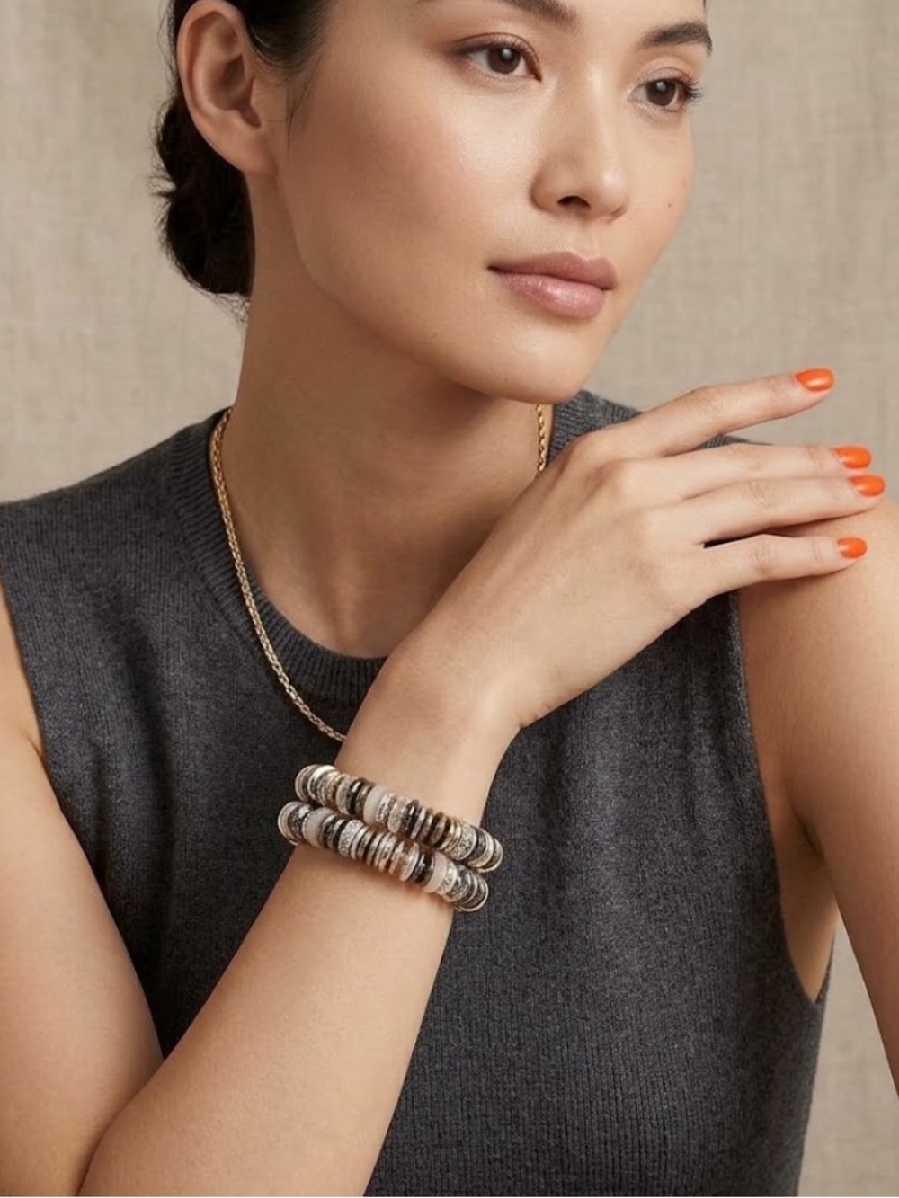 Gold & Silver Beaded Bracelets